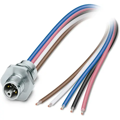 Top-Preis Einbaustecker, M12, 5-polig, Litzenanschluss, gerade, 1239541