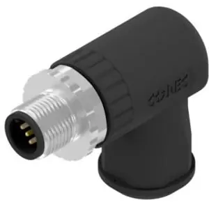 Stecker, M12, 5-polig, Schraubanschluss, Schraubverriegelung, abgewinkelt, 43-00106 Expressversand