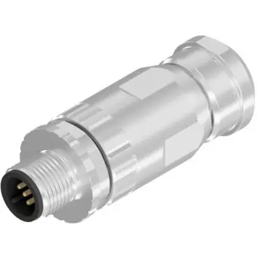 Preisreduziert Stecker, M12, 4-polig, Schraubanschluss, Schraubverriegelung, gerade, 43-00115