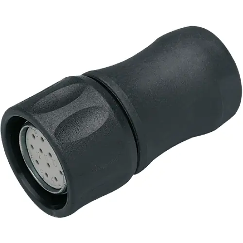 Kupplung, M23, 12-polig, Lötanschluss, gerade, E60122 Highlight