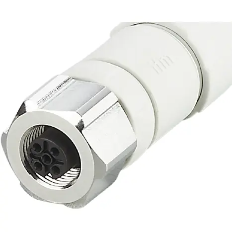 Kupplung, M12, 5-polig, Schraubanschluss, gerade, EVF569 Highlight