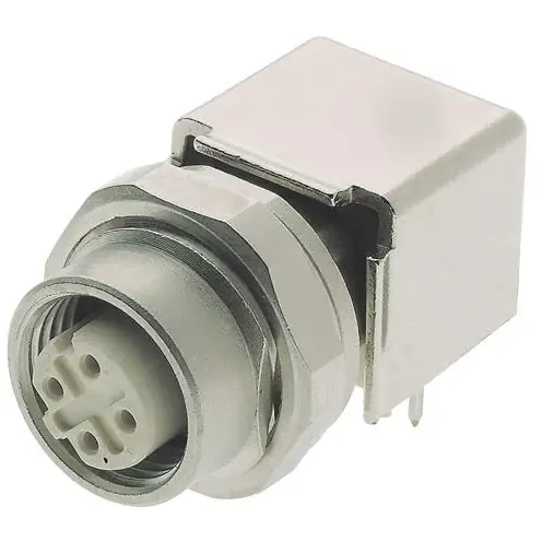 Top-Preis Einbaubuchse, M12, 4-polig, Lötanschluss, Schraubverriegelung, abgewinkelt, 21033814410