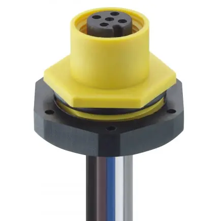 Einbaubuchse, M12, 4-polig, gerade, 1220 04 T20CW102 0,5M Kostenfreie Lieferung