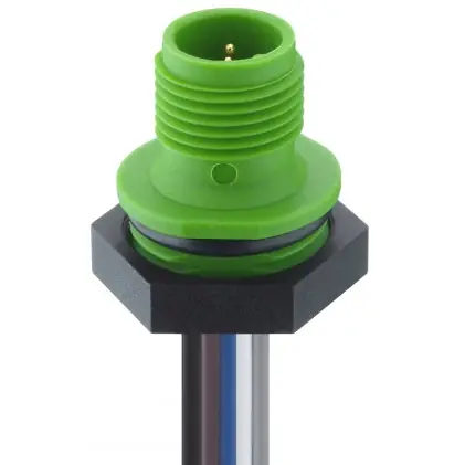 Einbaustecker, M12, 5-polig, gerade, 1230 05 T16CW105 0,5M Beliebt