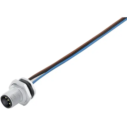 Knallerangebot Einbaustecker, M12, 4-polig, Litzenanschluss, Schraubverriegelung, gerade, 09 0631 120 04