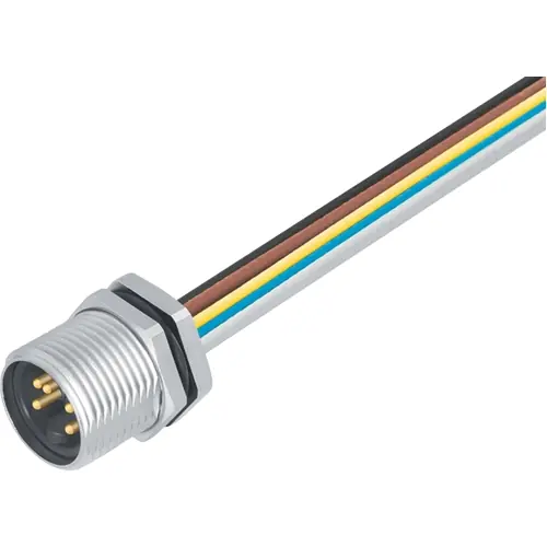 Einbaustecker, 7/8", 2-polig + PE, Litzenanschluss, Schraubverriegelung, gerade, 09 2447 100 03 Preisreduziert