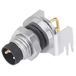 Versand Am Gleichen Tag Einbaustecker, M8, 6-polig, THT, Snap-in/Schraubverriegelung, abgewinkelt, 09 3423 82 06