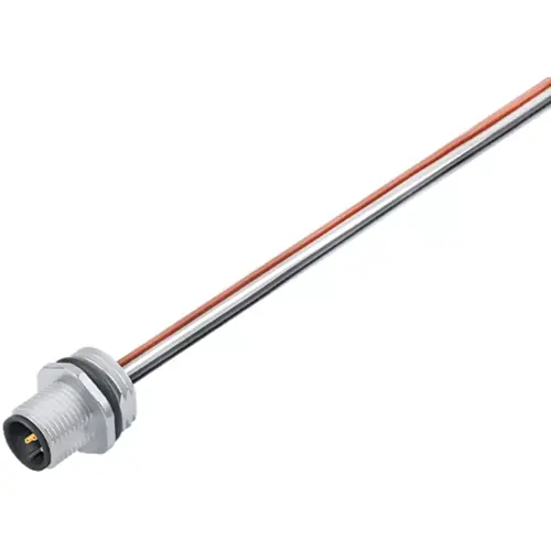 Super-Preis Einbaustecker, M12, 4-polig, Litzenanschluss, Schraubverriegelung, gerade, 09 3431 700 04