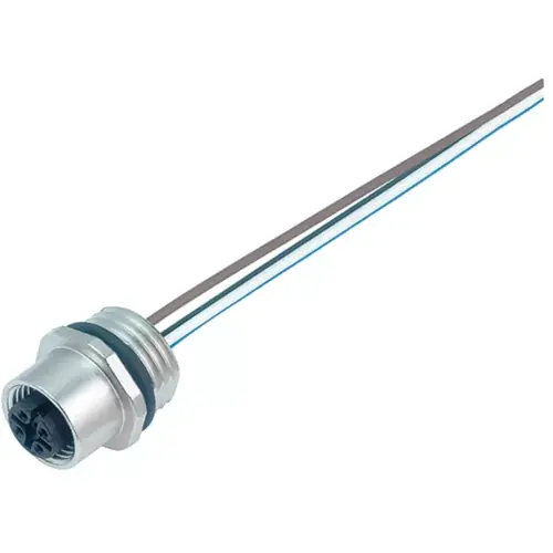 Einbaubuchse, M12, 5-polig, Litzenanschluss, Schraubverriegelung, gerade, 09 3442 00 05 Top-Seller