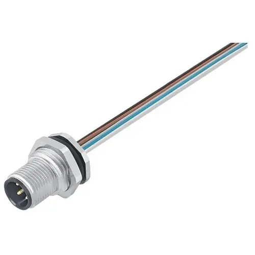 Aktuell Einbaustecker, M12, 12-polig, Litzenanschluss, Schraubverriegelung, gerade, 09 3491 116 12