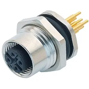 Einbaubuchse, M12, 5-polig, THT, Schraubverriegelung, gerade, 09 4442 90 05 Sofort Bestellen