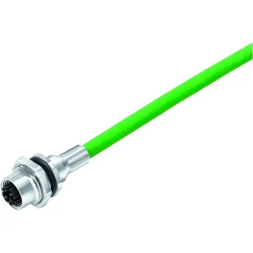 Einbaubuchse, M12, 8-polig, Kabelanschluss, Schraubverriegelung, gerade, 70 3784 706 08 Nur Heute