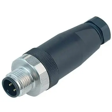 Gratis Versand Stecker, M12, 4-polig, Schraubanschluss, Schraubverriegelung, gerade, 99 0429 82 04