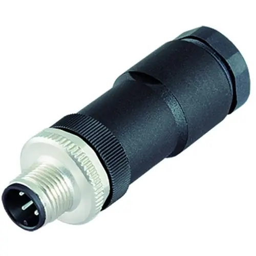 Stecker, M12, 8-polig, Schraubanschluss, Schraubverriegelung, gerade, 99 0487 186 08 Markenprodukt