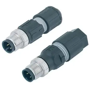 Stecker, M12, 4-polig, Schneidklemmanschluss, Schraubverriegelung, gerade, 99 0527 14 04 Kostenloser Versand