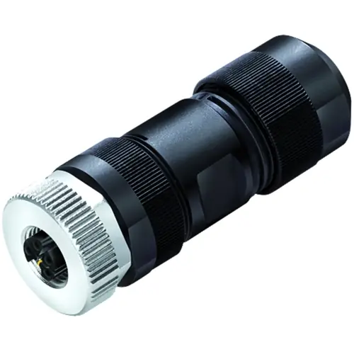 Neu Kupplung, M12, 4-polig + PE, Schraubanschluss, Schnappverriegelung, gerade, 99 0700 29 05