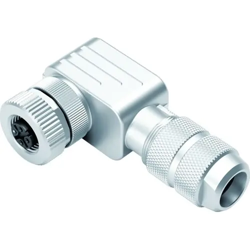 Kupplung, M12, 4-polig, Crimpanschluss, Schraubverriegelung, abgewinkelt, 99 1434 824 04 Sofort Bestellen