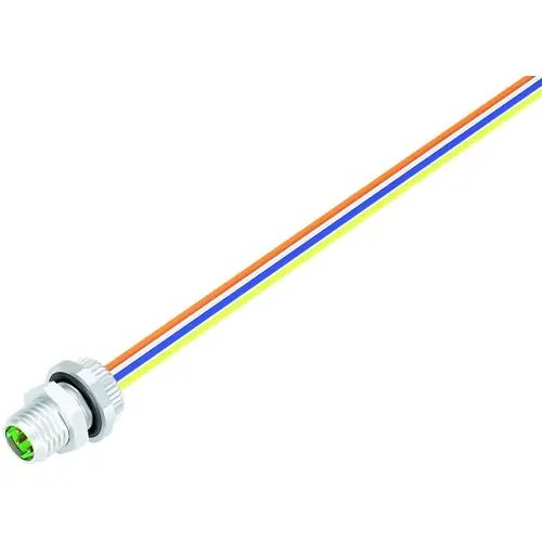 Einbaustecker, M8, 4-polig, Litzenanschluss, Schraubverriegelung, gerade, 76 6321 1011 00404-0200 Schneller Versand