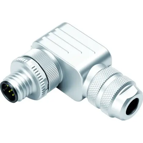 Abverkauf Stecker, M12, 8-polig, Schraubanschluss, Schraubverriegelung, abgewinkelt, 99 1487 822 08