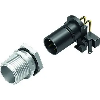 Direktkauf Einbaustecker, M12, 8-polig, THR, Schraubverriegelung, abgewinkelt, 99 3481 601 08