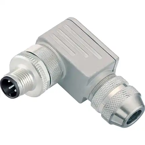 Mega-Angebot Stecker, M12, 4-polig, Schraubanschluss, Schraubverriegelung, abgewinkelt, 99 3729 820 04