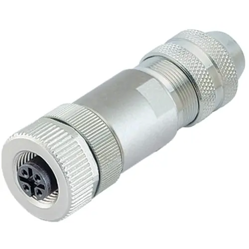 Sichere Zahlung Kupplung, M12, 4-polig, Schraubanschluss, Schraubverriegelung, gerade, 99 3730 810 04
