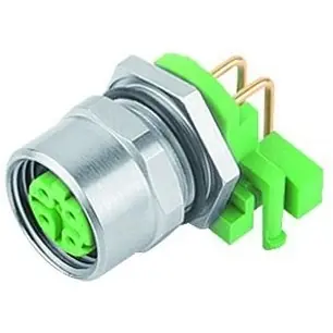 Neu Im Sortiment Einbaubuchse, M12, 4-polig, THR, Schraubverriegelung, abgewinkelt, 99 3732 203 04