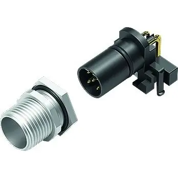 Heißes Angebot Einbaustecker, M12, 5-polig, THR, Schraubverriegelung, abgewinkelt, 99 4445 202 05