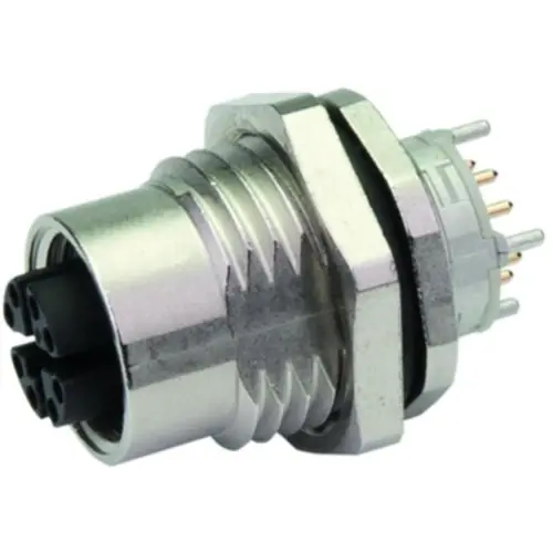 Einbaubuchse, M12, 8-polig, Lötanschluss, gerade, 100007428 Beliebt