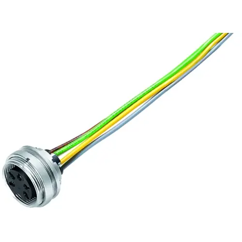 Einbaubuchse, M16, 7-polig, Litzenanschluss, Schraubverriegelung, gerade, 09 0328 782 07 Super-Preis