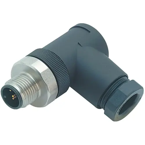 Stecker, M12, 4-polig, Schraubanschluss, Schraubverriegelung, abgewinkelt, 99 0429 92 04 Jetzt Bestellen
