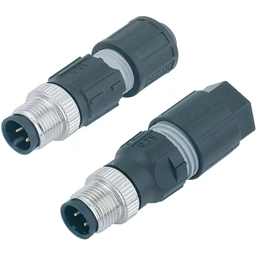 Nur Für Kurze Zeit Stecker, M12, 4-polig, Schneidklemmanschluss, Schraubverriegelung, gerade, 99 0527 12 04