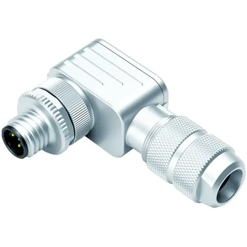 Stecker, M12, 4-polig, Schraubanschluss, Schraubverriegelung, abgewinkelt, 99 1431 824 04 Solange Der Vorrat Reicht