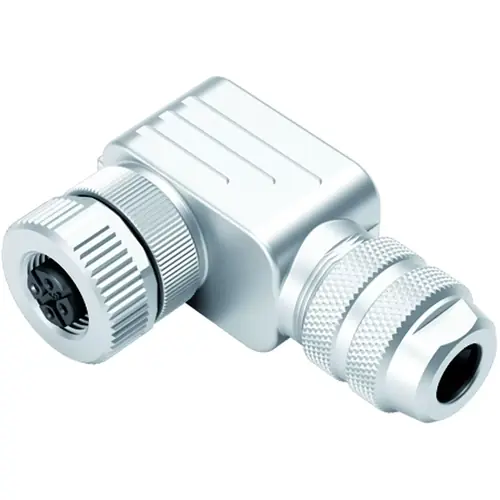 Schnäppchen Kupplung, M12, 4-polig, Schraubanschluss, Schraubverriegelung, abgewinkelt, 99 1430 820 04