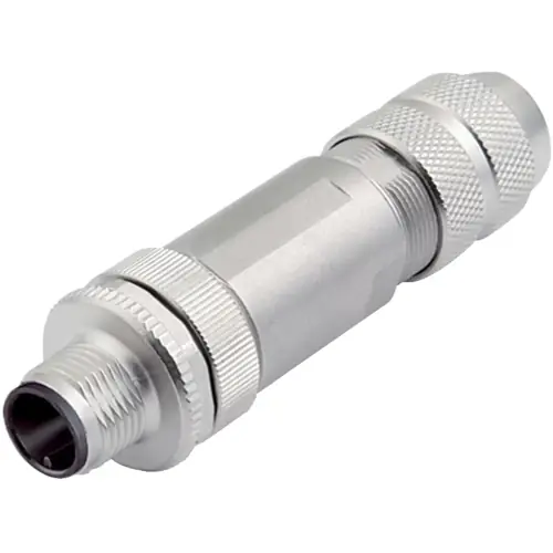 Stecker, M12, 4-polig, Crimpanschluss, Schraubverriegelung, abgewinkelt, 99 1433 810 04 Echt