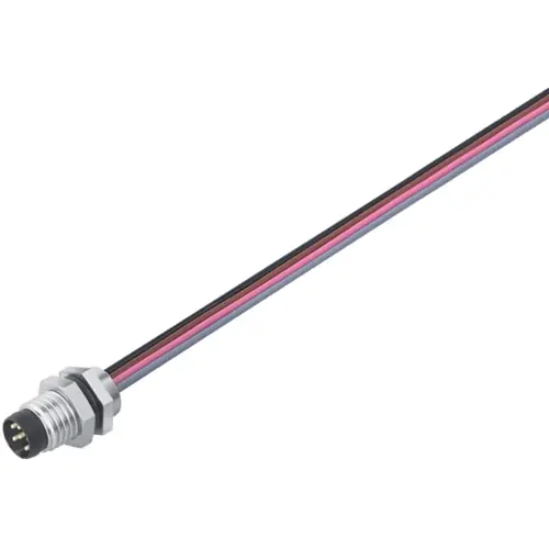 Gratis Versand Einbaustecker, M8, 8-polig, Litzenanschluss, Schraubverriegelung, gerade, 76 6119 1111 00008-0200