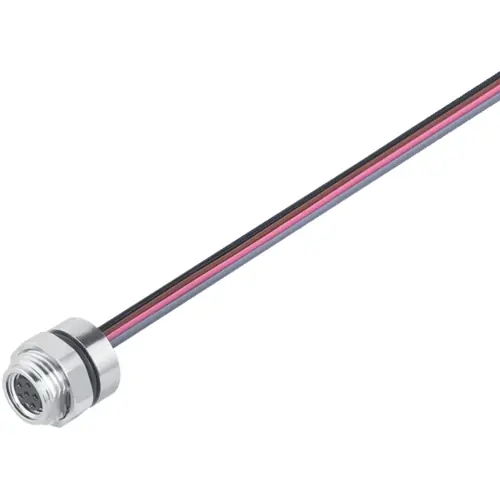 Aktuell Einbaubuchse, M8, 4-polig, Litzenanschluss, Schraubverriegelung, gerade, 76 6518 1111 00004-0200