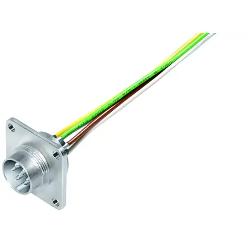 Einbaustecker, M16, 7-polig, Litzenanschluss, Schraubverriegelung, gerade, 09 0127 320 07 Preisknaller