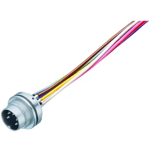 Zertifiziert Einbaustecker, M16, 7-polig, Litzenanschluss, Schraubverriegelung, gerade, 09 0127 702 07