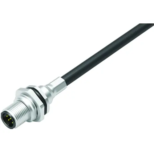 Echt Einbaustecker, M12, 8-polig, Kabelanschluss, Schraubverriegelung, gerade, 70 3481 785 08