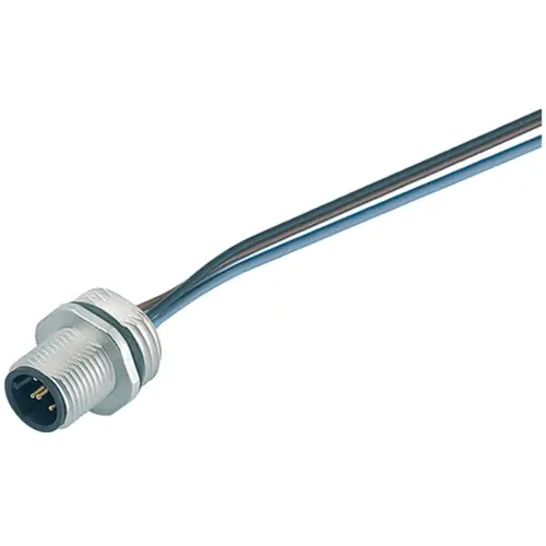 Einbaustecker, M12, 8-polig, Litzenanschluss, Schraubverriegelung, gerade, 76 0231 0011 00008-0200 Neuheit
