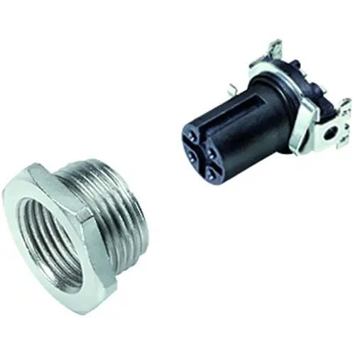 Kostenloser Rückversand Einbaubuchse, M12, 4-polig, SMD, Schraubverriegelung, gerade, 99 3432 402 04