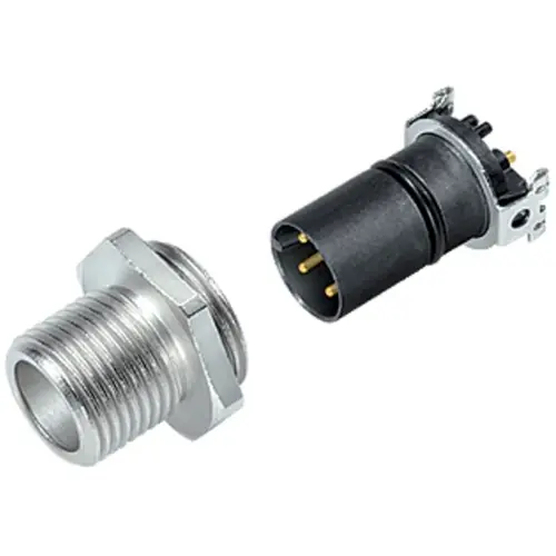 Billig Einbaustecker, M12, 5-polig, SMD, Schraubverriegelung, gerade, 99 3441 351 05