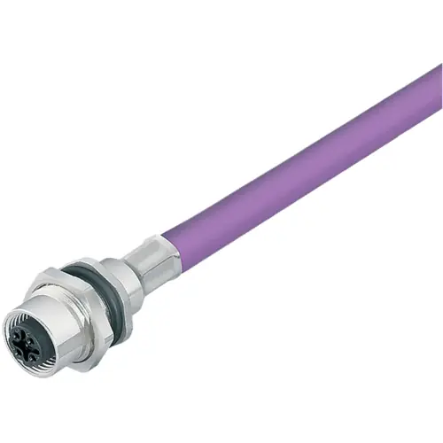 Rabatt Einbaubuchse, M12, 2-polig, Kabelanschluss, Schraubverriegelung, gerade, 70 4434 247 04