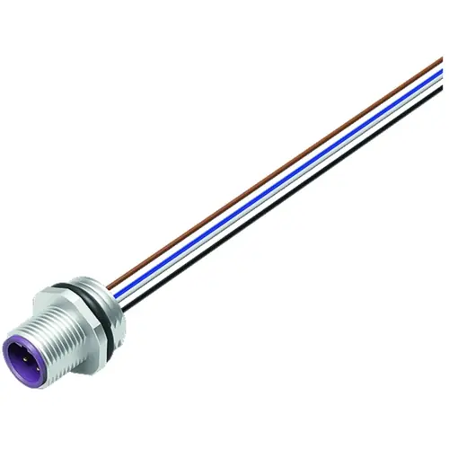 Angebot Einbaustecker, M12, 4-polig, Litzenanschluss, Schraubverriegelung, gerade, 76 0233 0011 00104-0200