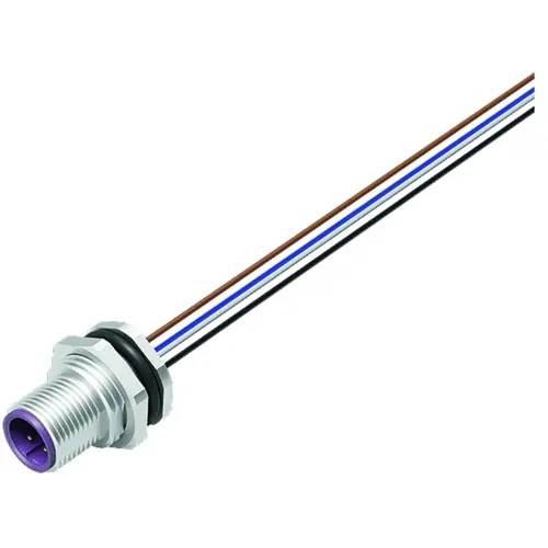 Einbaustecker, M12, 5-polig, Litzenanschluss, Schraubverriegelung, gerade, 76 0533 1011 00105-0200 Schnäppchen