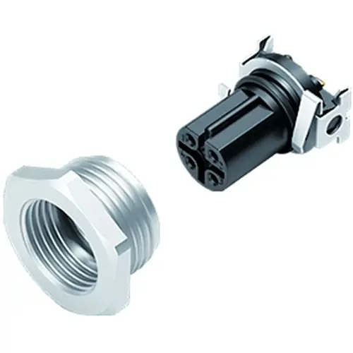 Mega-Angebot Einbaubuchse, M12, 4-polig, SMD, Schraubverriegelung, gerade, 99 4432 402 04