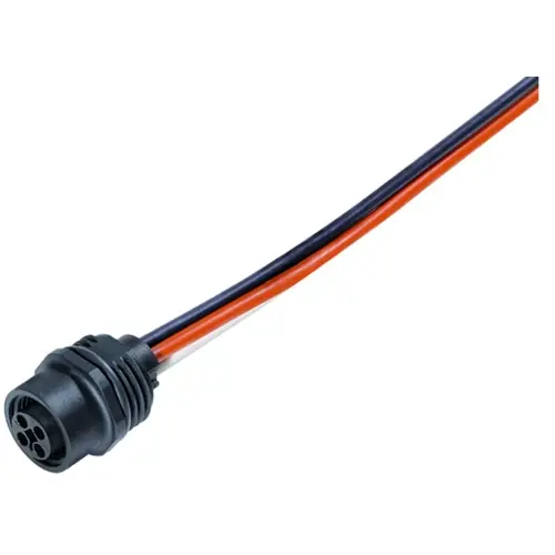 Einbaubuchse, M12, 4-polig, Litzenanschluss, Schraubverriegelung, gerade, 09 0632 300 04 Knallerangebot