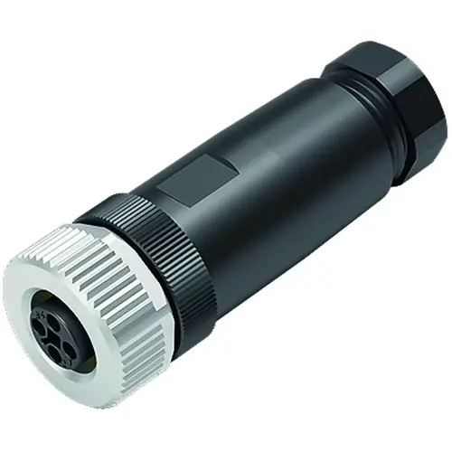 Kupplung, M12, 4-polig, Schraubanschluss, Schraubverriegelung, gerade, 99 0630 32 04 Schneller Versand