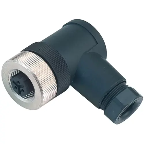 Schnäppchen Kupplung, 2-polig + PE, Schraubanschluss, Schraubverriegelung, abgewinkelt, 99 2430 24 03